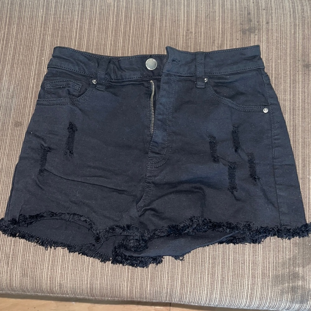 Angel Kiss Denim Collection Black Shorts